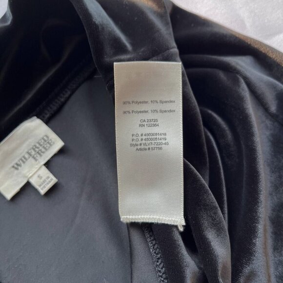 ARITZIA WILFRED BLACK VELVET MIDI SKIRT - S - Picture 11 of 11